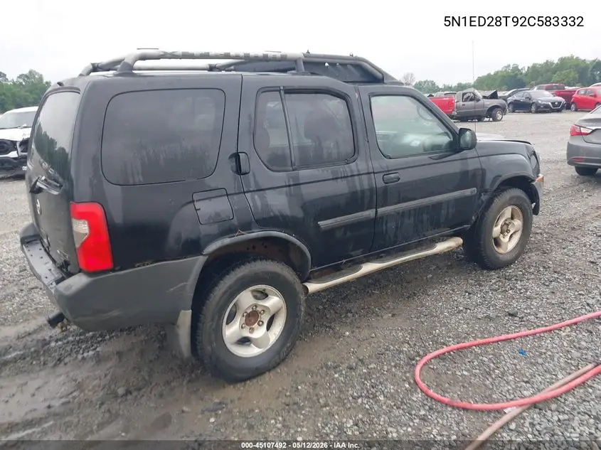 5N1ED28T92C583332 2002 Nissan Xterra Xe