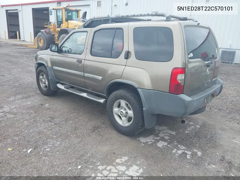 2002 Nissan Xterra Xe VIN: 5N1ED28T22C570101 Lot: 45347534