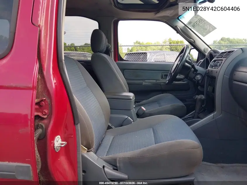 2002 Nissan Xterra Se VIN: 5N1ED28Y42C604406 Lot: 45475798