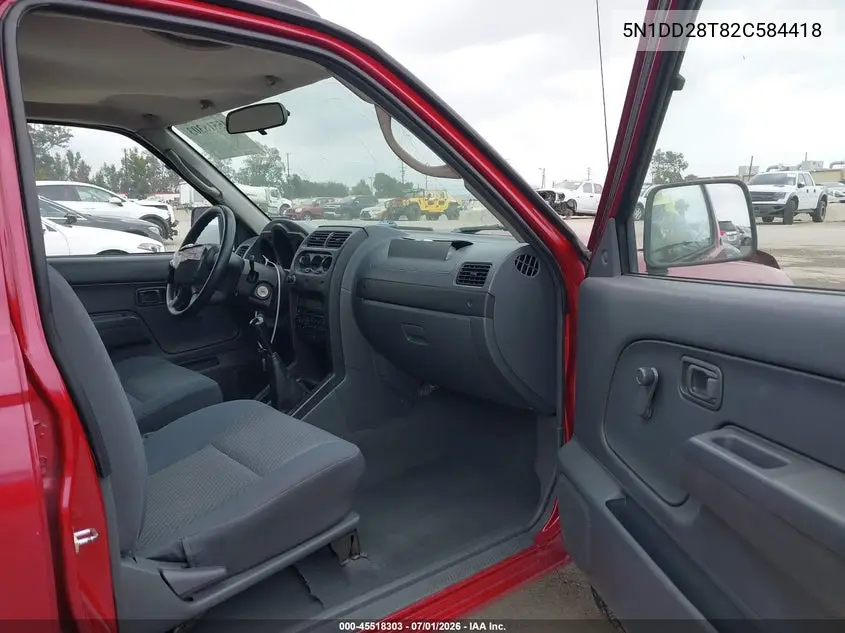 2002 Nissan Xterra Xe VIN: 5N1DD28T82C584418 Lot: 45518303