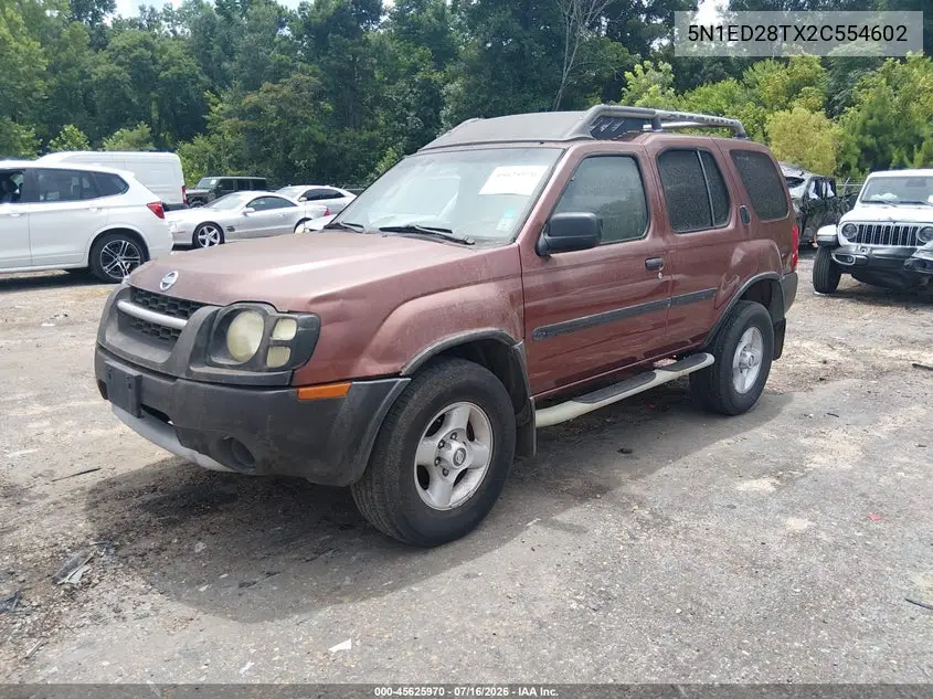 2002 Nissan Xterra Xe VIN: 5N1ED28TX2C554602 Lot: 45625970