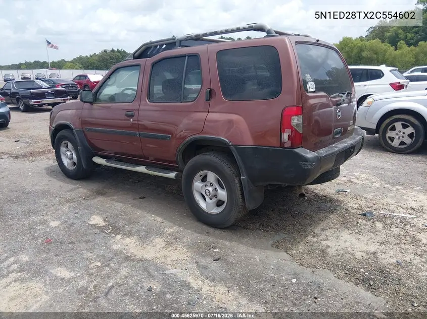 2002 Nissan Xterra Xe VIN: 5N1ED28TX2C554602 Lot: 45625970