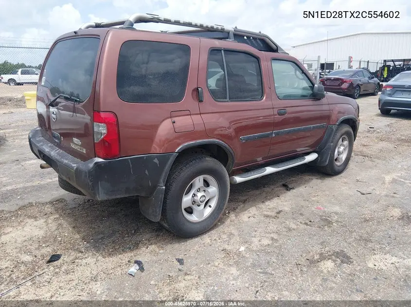 2002 Nissan Xterra Xe VIN: 5N1ED28TX2C554602 Lot: 45625970