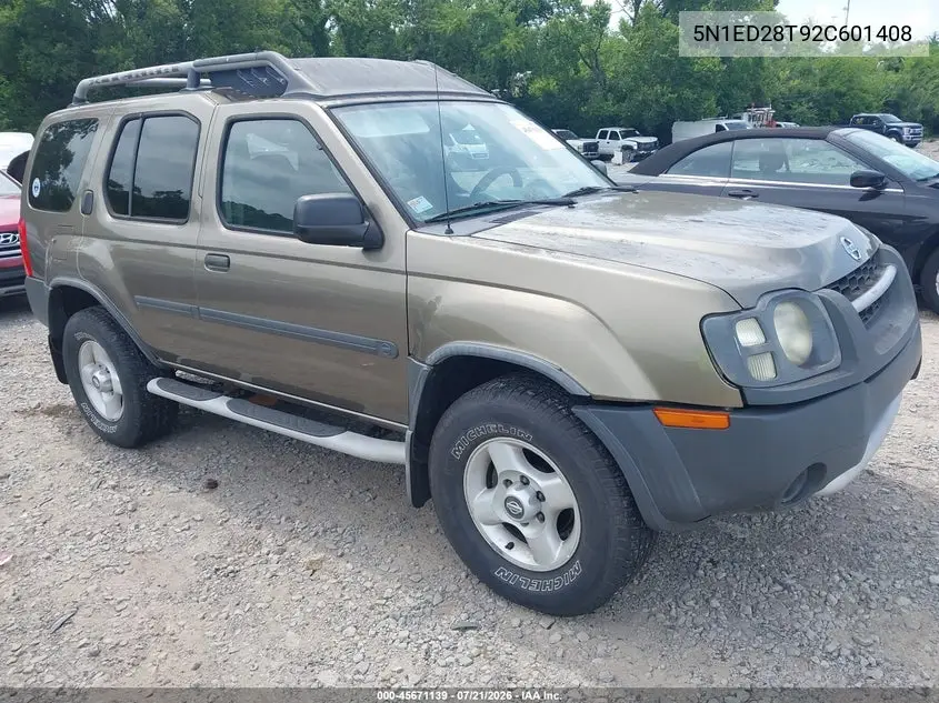 2002 Nissan Xterra Xe VIN: 5N1ED28T92C601408 Lot: 45671139