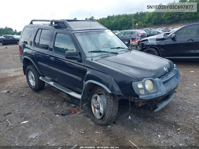 2003 Nissan Xterra Xe VIN: 5N1ED28Y03C697877 Lot: 45396539