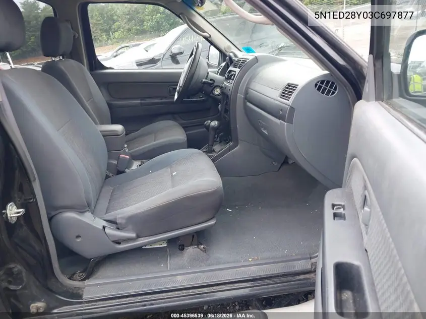 2003 Nissan Xterra Xe VIN: 5N1ED28Y03C697877 Lot: 45396539