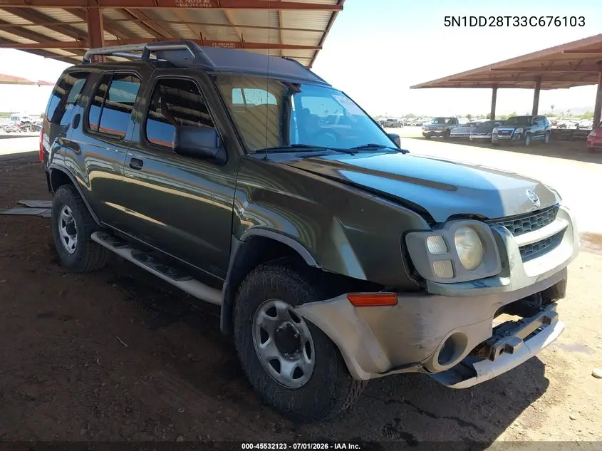 2003 Nissan Xterra Xe I4 VIN: 5N1DD28T33C676103 Lot: 45532123