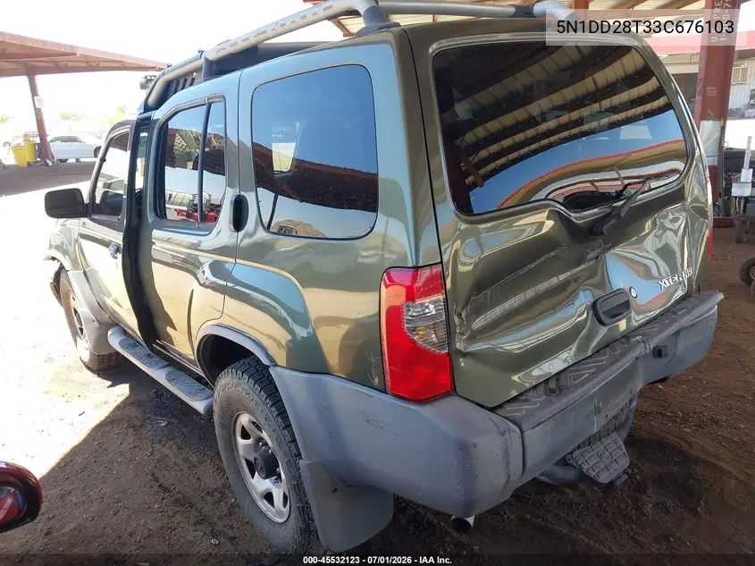 2003 Nissan Xterra Xe I4 VIN: 5N1DD28T33C676103 Lot: 45532123