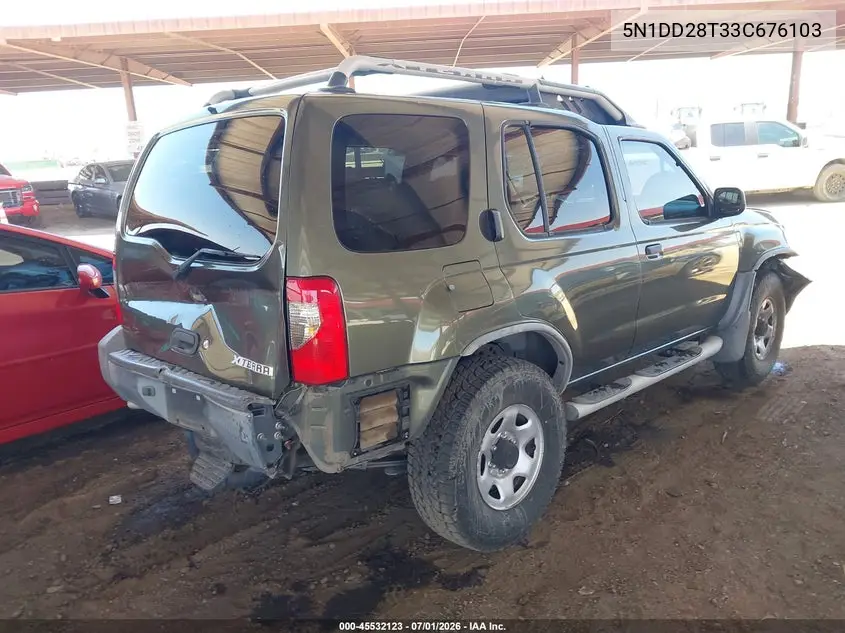 2003 Nissan Xterra Xe I4 VIN: 5N1DD28T33C676103 Lot: 45532123