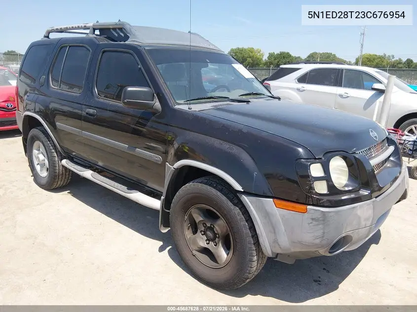 2003 Nissan Xterra Xe VIN: 5N1ED28T23C676954 Lot: 45687628