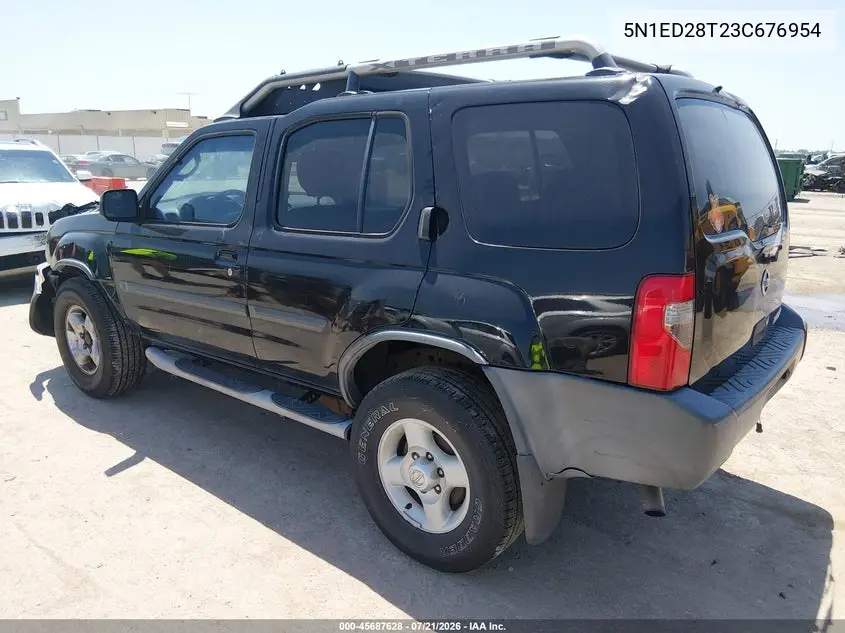 2003 Nissan Xterra Xe VIN: 5N1ED28T23C676954 Lot: 45687628