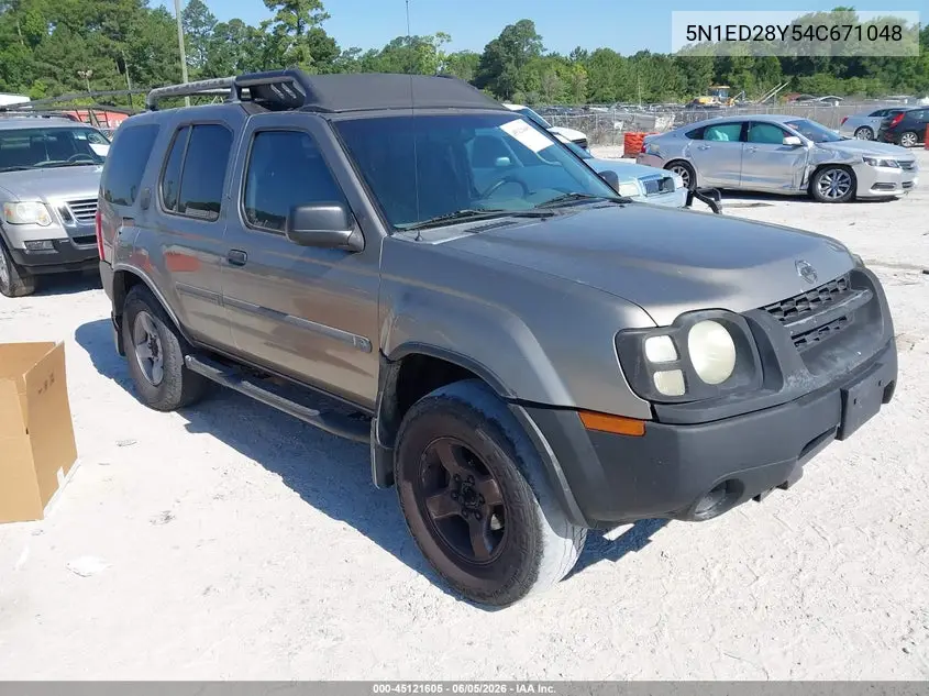 2004 Nissan Xterra Xe VIN: 5N1ED28Y54C671048 Lot: 45121605
