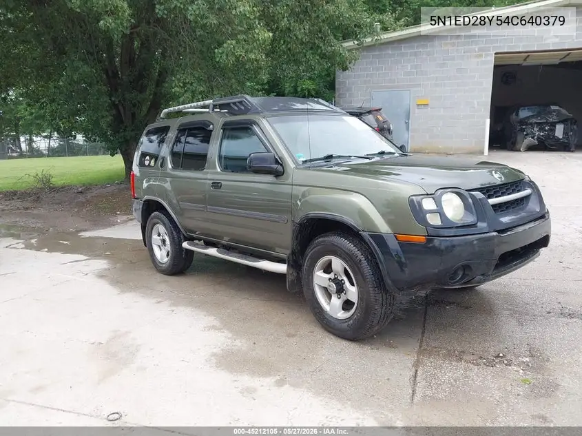 2004 Nissan Xterra Xe VIN: 5N1ED28Y54C640379 Lot: 45212105