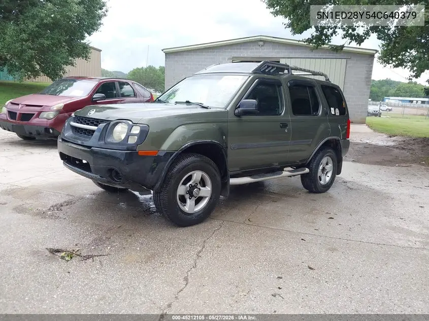 2004 Nissan Xterra Xe VIN: 5N1ED28Y54C640379 Lot: 45212105