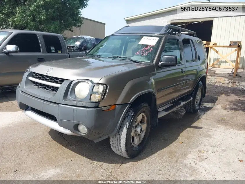 2004 Nissan Xterra Xe VIN: 5N1ED28Y84C673537 Lot: 45246214