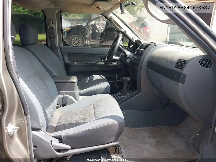 2004 Nissan Xterra Xe VIN: 5N1ED28Y84C673537 Lot: 45246214