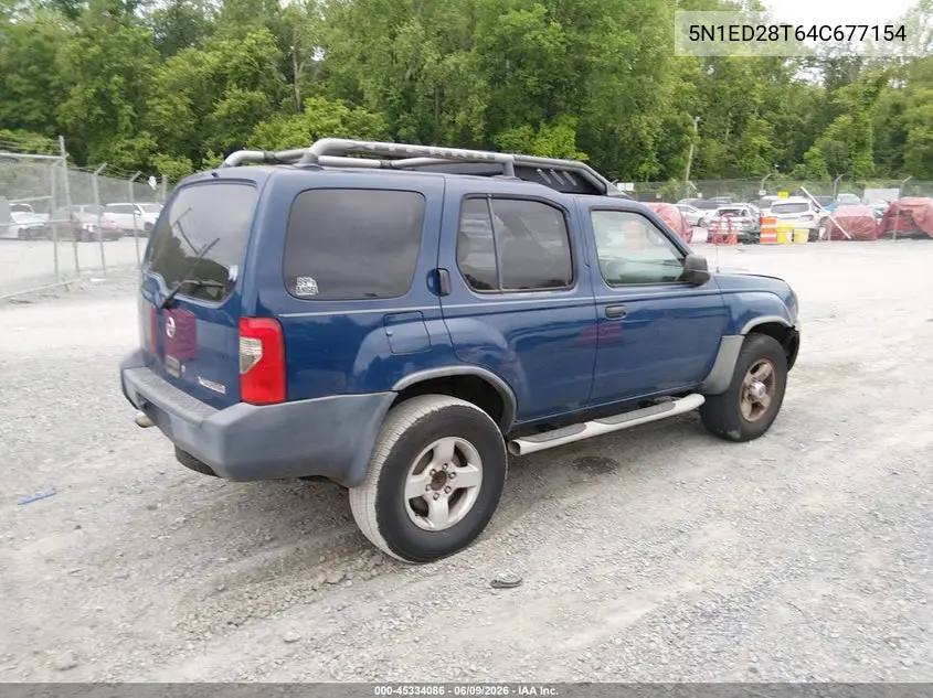 2004 Nissan Xterra Xe VIN: 5N1ED28T64C677154 Lot: 45334086