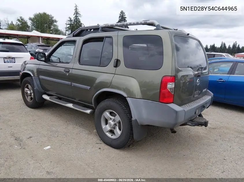 2004 Nissan Xterra Xe VIN: 5N1ED28Y54C644965 Lot: 45469953