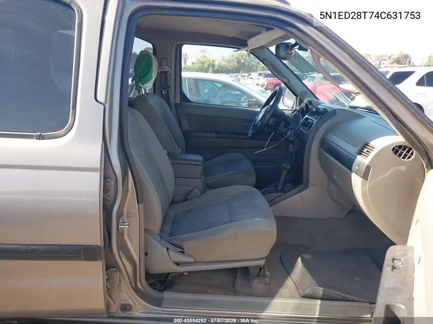 2004 Nissan Xterra Xe VIN: 5N1ED28T74C631753 Lot: 45554252