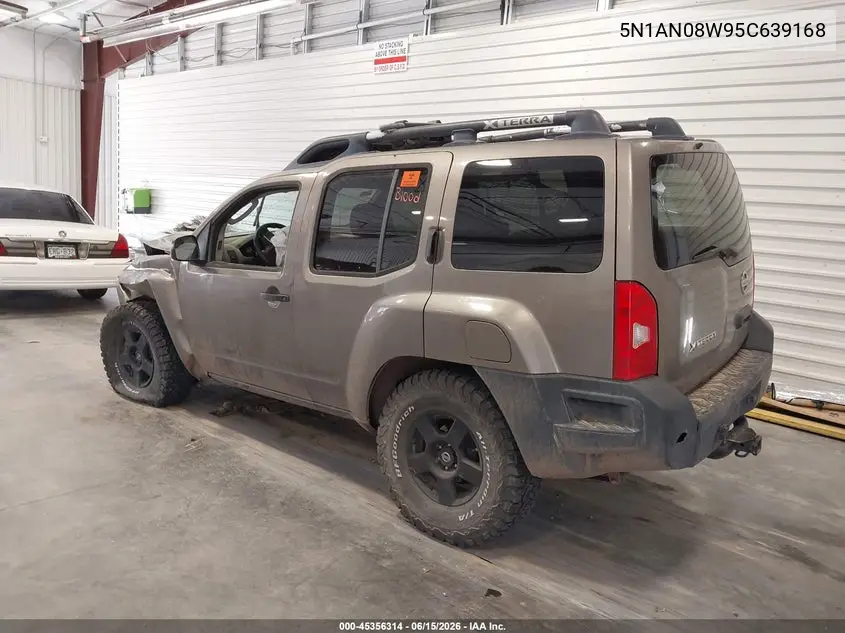 2005 Nissan Xterra S VIN: 5N1AN08W95C639168 Lot: 45356314