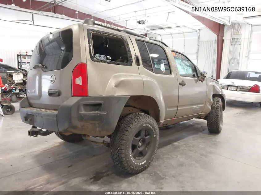 2005 Nissan Xterra S VIN: 5N1AN08W95C639168 Lot: 45356314