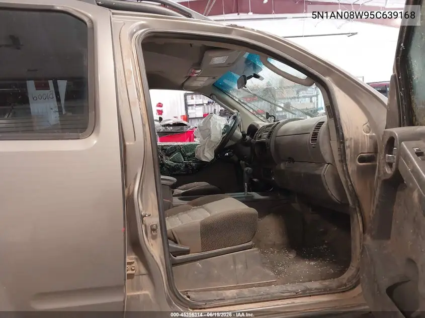 2005 Nissan Xterra S VIN: 5N1AN08W95C639168 Lot: 45356314