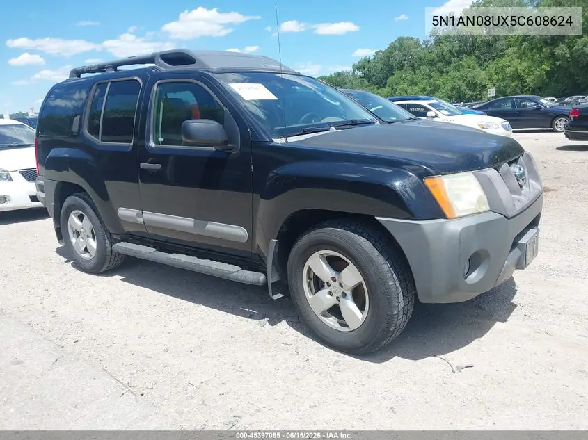 2005 Nissan Xterra Se VIN: 5N1AN08UX5C608624 Lot: 45397065