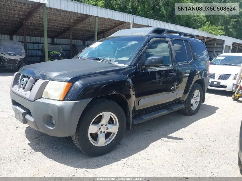 2005 Nissan Xterra Se VIN: 5N1AN08UX5C608624 Lot: 45397065