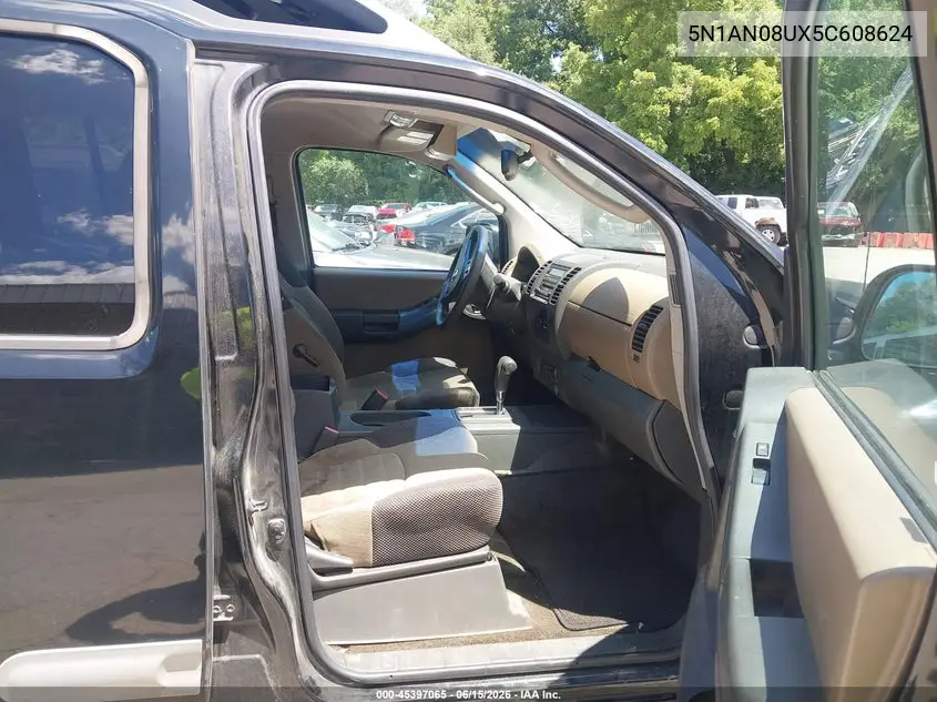 2005 Nissan Xterra Se VIN: 5N1AN08UX5C608624 Lot: 45397065