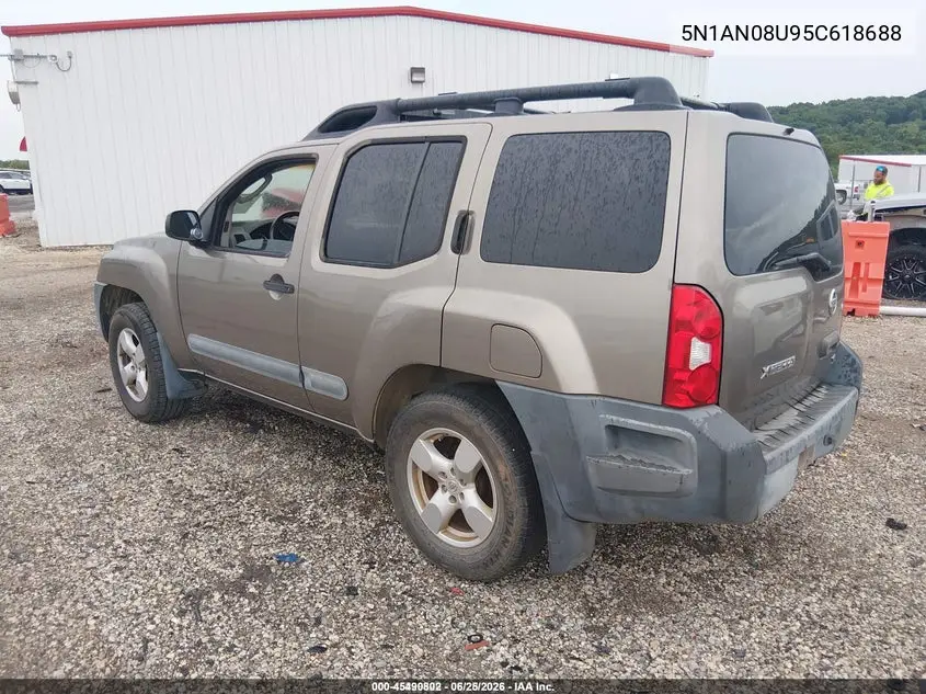 2005 Nissan Xterra Se VIN: 5N1AN08U95C618688 Lot: 45490802