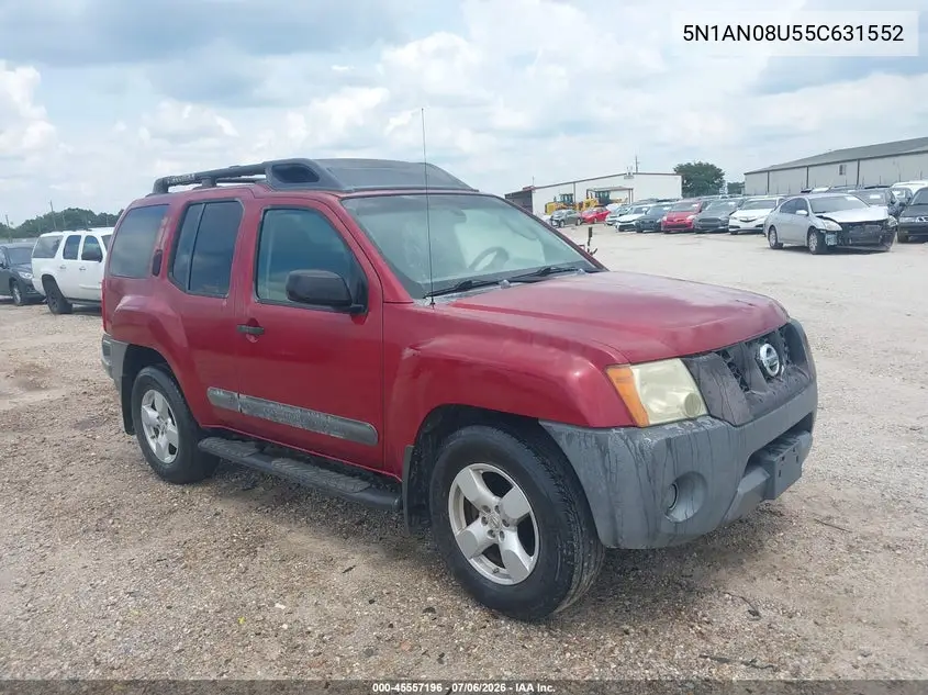 2005 Nissan Xterra Se VIN: 5N1AN08U55C631552 Lot: 45557196