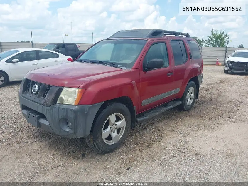 2005 Nissan Xterra Se VIN: 5N1AN08U55C631552 Lot: 45557196