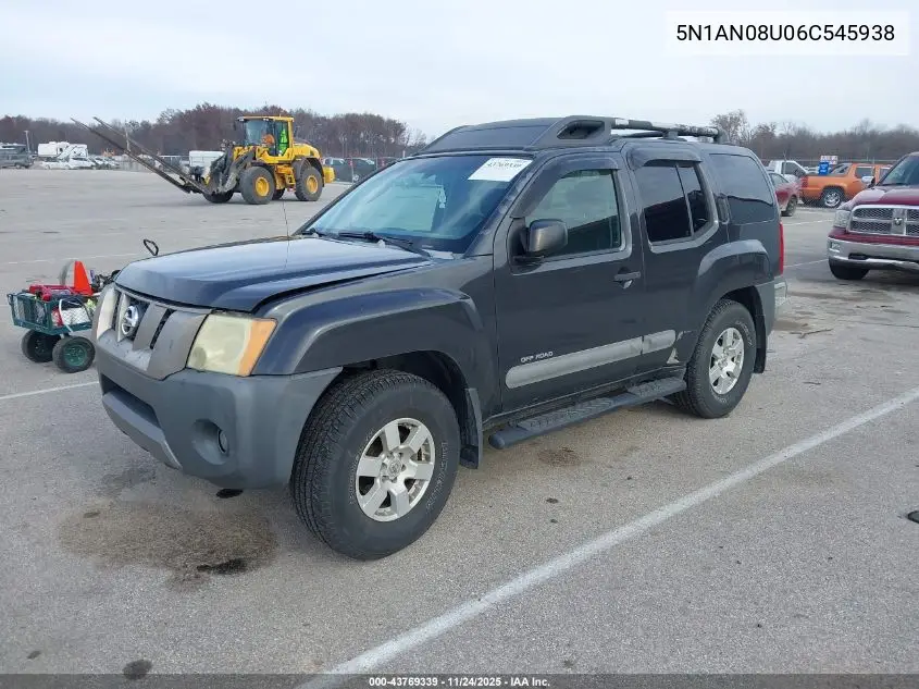 5N1AN08U06C545938 2006 Nissan Xterra Off Road