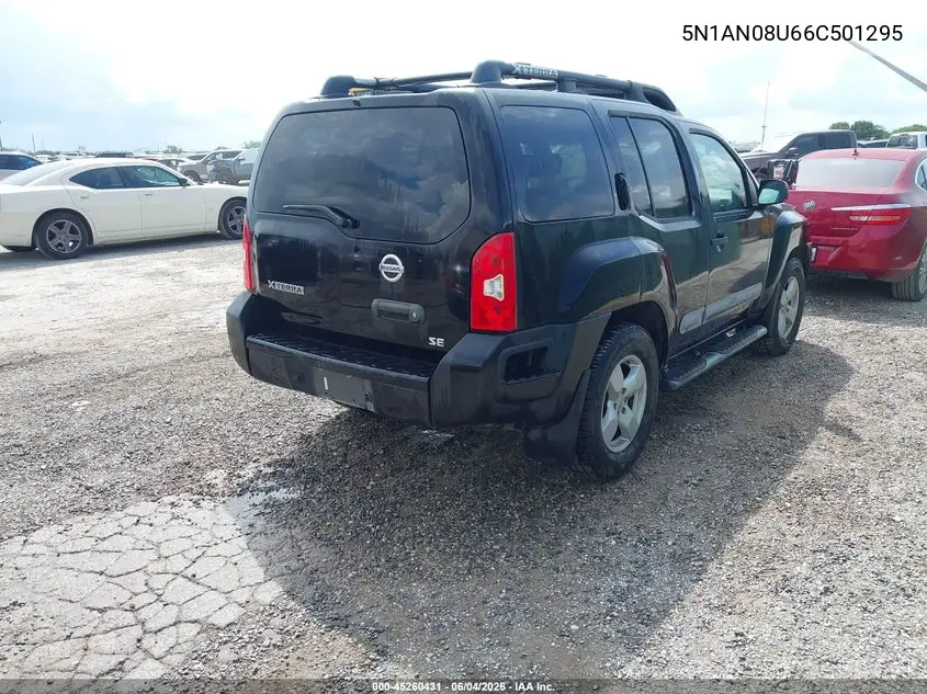 2006 Nissan Xterra Se VIN: 5N1AN08U66C501295 Lot: 45260431