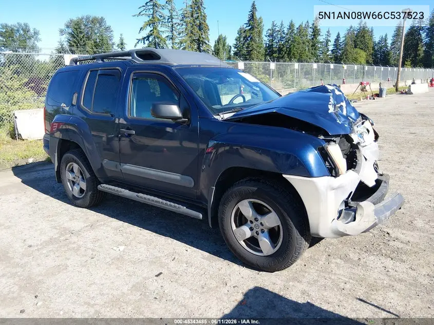 2006 Nissan Xterra Se VIN: 5N1AN08W66C537523 Lot: 45343485
