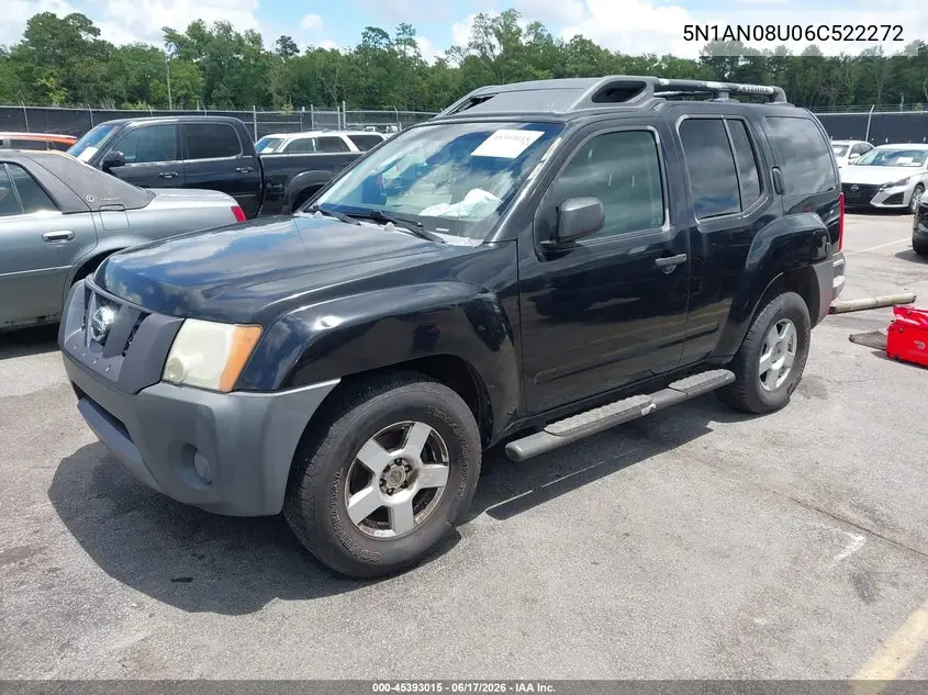 2006 Nissan Xterra S VIN: 5N1AN08U06C522272 Lot: 45393015