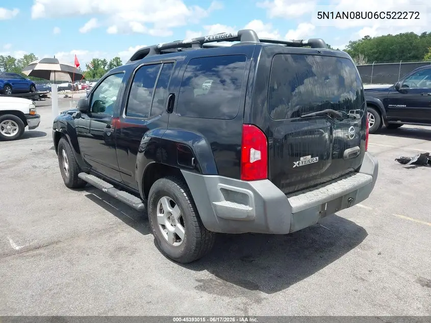 2006 Nissan Xterra S VIN: 5N1AN08U06C522272 Lot: 45393015