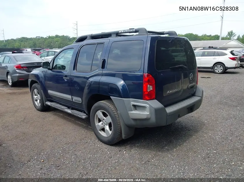 2006 Nissan Xterra Se VIN: 5N1AN08W16C528308 Lot: 45476596
