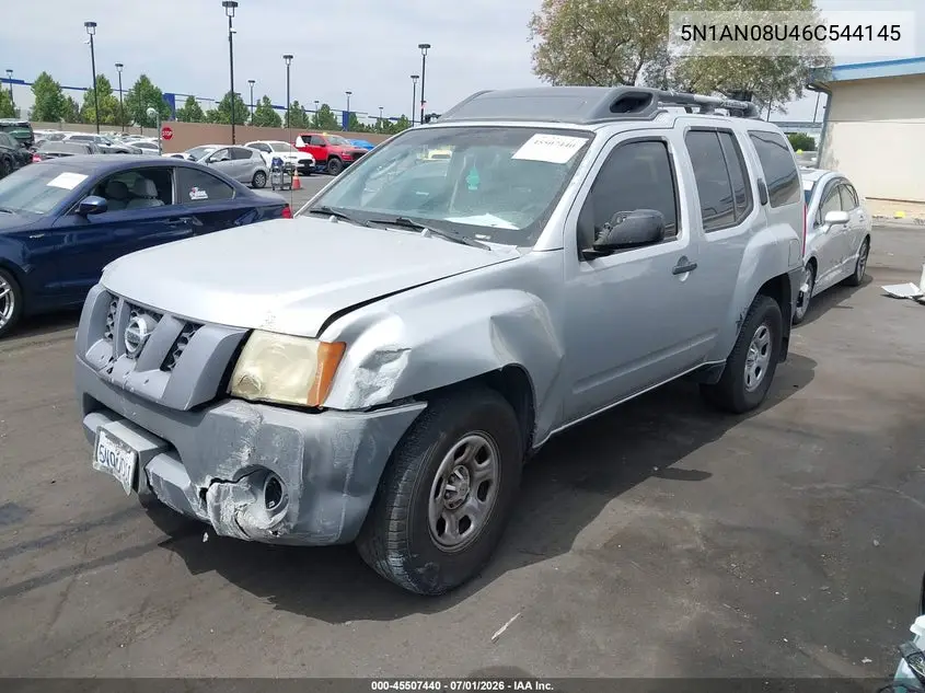 2006 Nissan Xterra X VIN: 5N1AN08U46C544145 Lot: 45507440