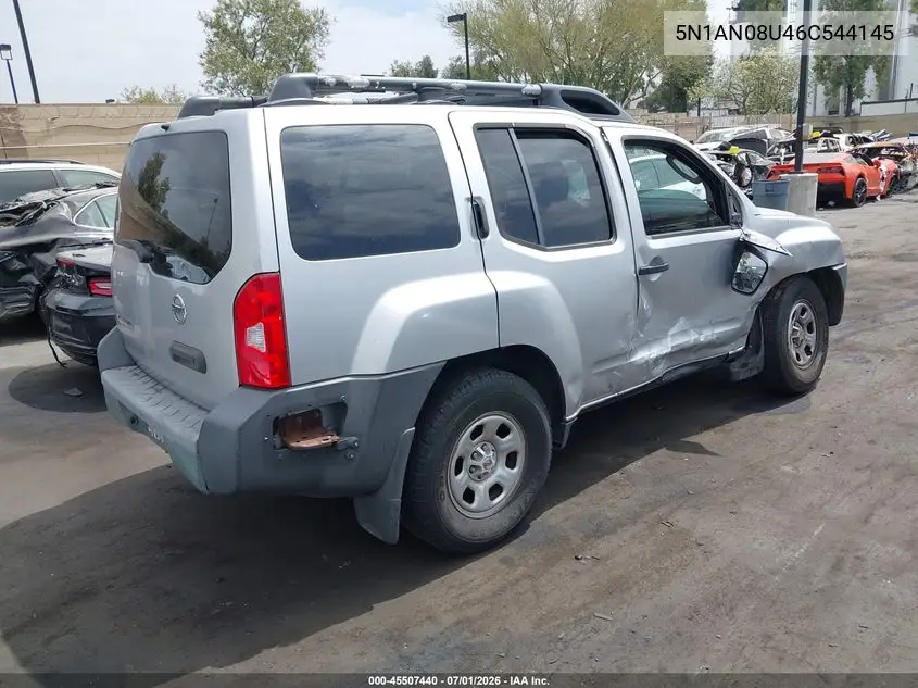 2006 Nissan Xterra X VIN: 5N1AN08U46C544145 Lot: 45507440