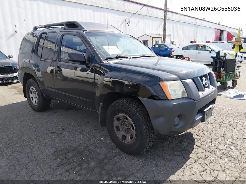 2006 Nissan Xterra X VIN: 5N1AN08W26C556036 Lot: 45541639