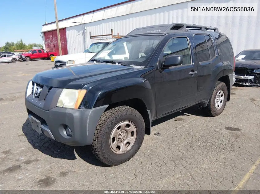 2006 Nissan Xterra X VIN: 5N1AN08W26C556036 Lot: 45541639