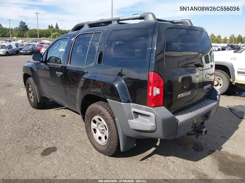 2006 Nissan Xterra X VIN: 5N1AN08W26C556036 Lot: 45541639