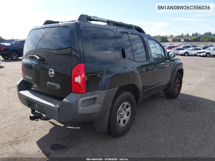 2006 Nissan Xterra X VIN: 5N1AN08W26C556036 Lot: 45541639