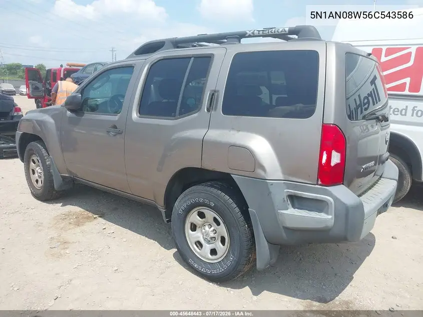 2006 Nissan Xterra X VIN: 5N1AN08W56C543586 Lot: 45648443
