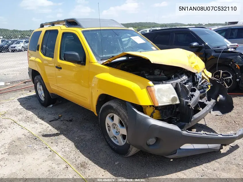2007 Nissan Xterra S VIN: 5N1AN08U07C532110 Lot: 45465747