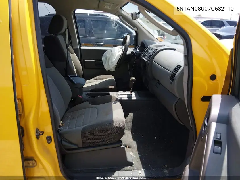 2007 Nissan Xterra S VIN: 5N1AN08U07C532110 Lot: 45465747