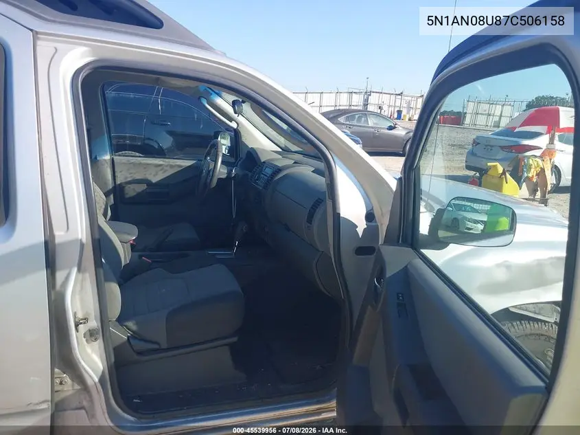 2007 Nissan Xterra S VIN: 5N1AN08U87C506158 Lot: 45539956