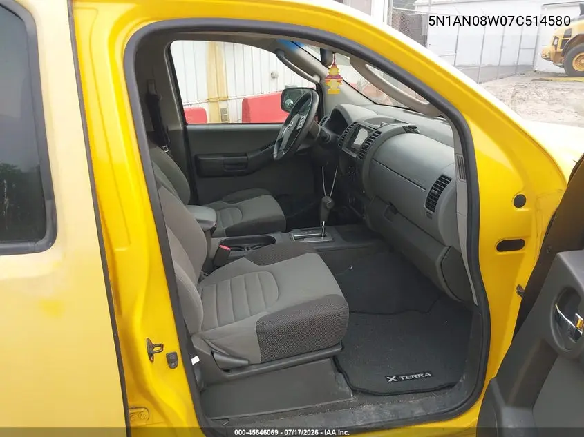 2007 Nissan Xterra S VIN: 5N1AN08W07C514580 Lot: 45646069