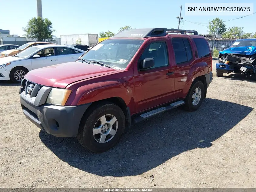 2008 Nissan Xterra S VIN: 5N1AN08W28C528675 Lot: 45283065